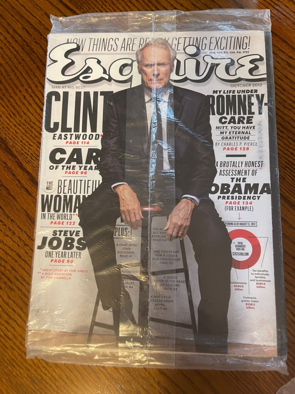 Esquire Magazine October 2012 - Clint Eastwood Cover